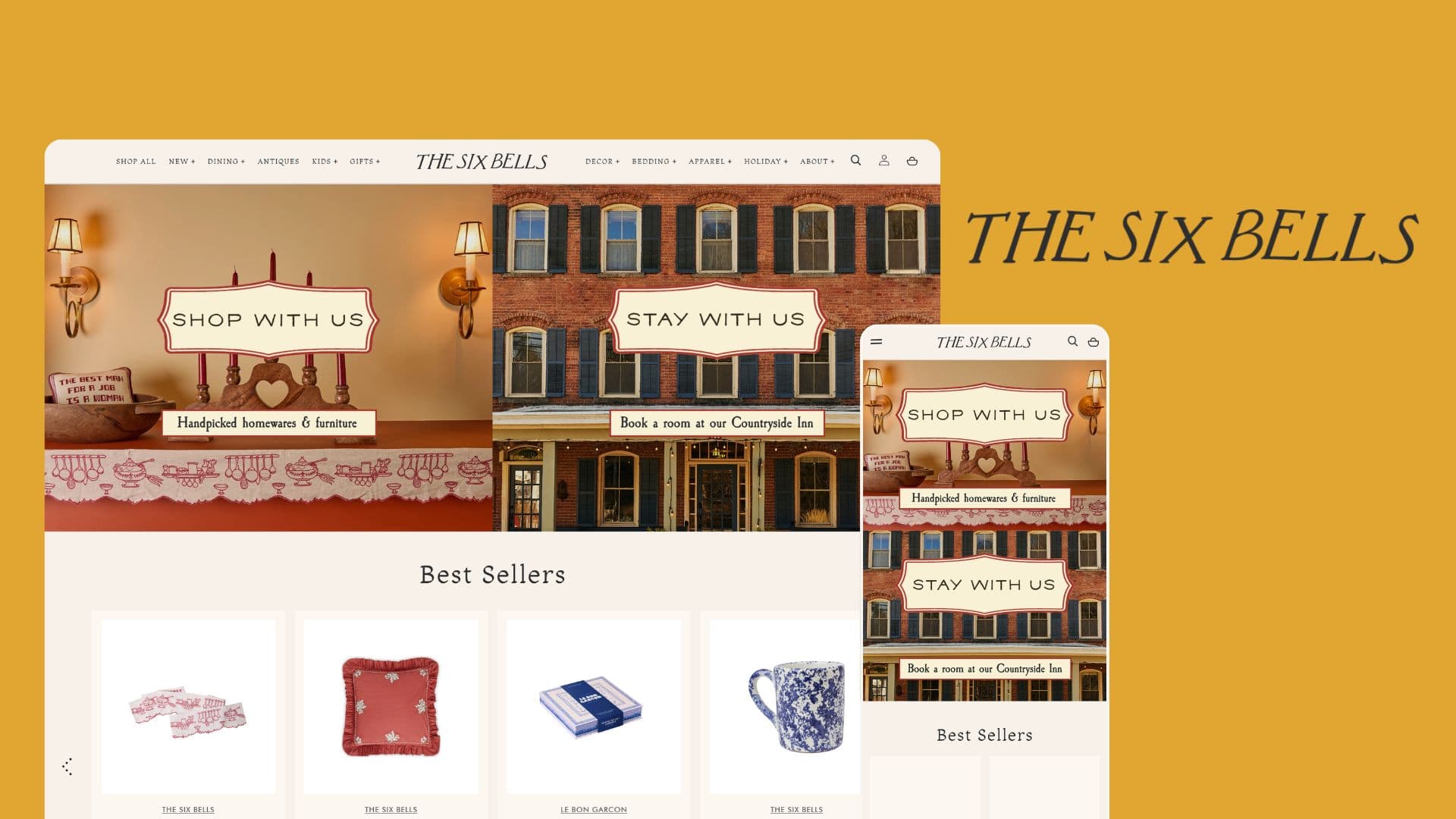 The Six Bells online shop